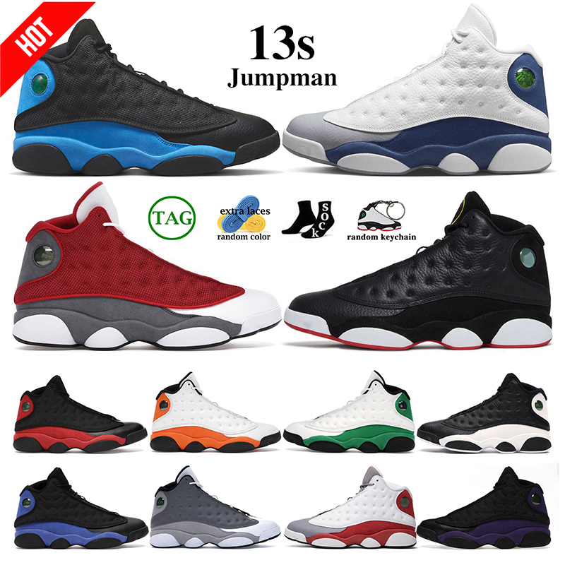 

13 13s men women basketball shoes Playoff 2023 University Blue French Blue Black Cat Flint Hyper Royal Court Purple Starfish Del Sol Bred Chicago sports sneakers, Barons