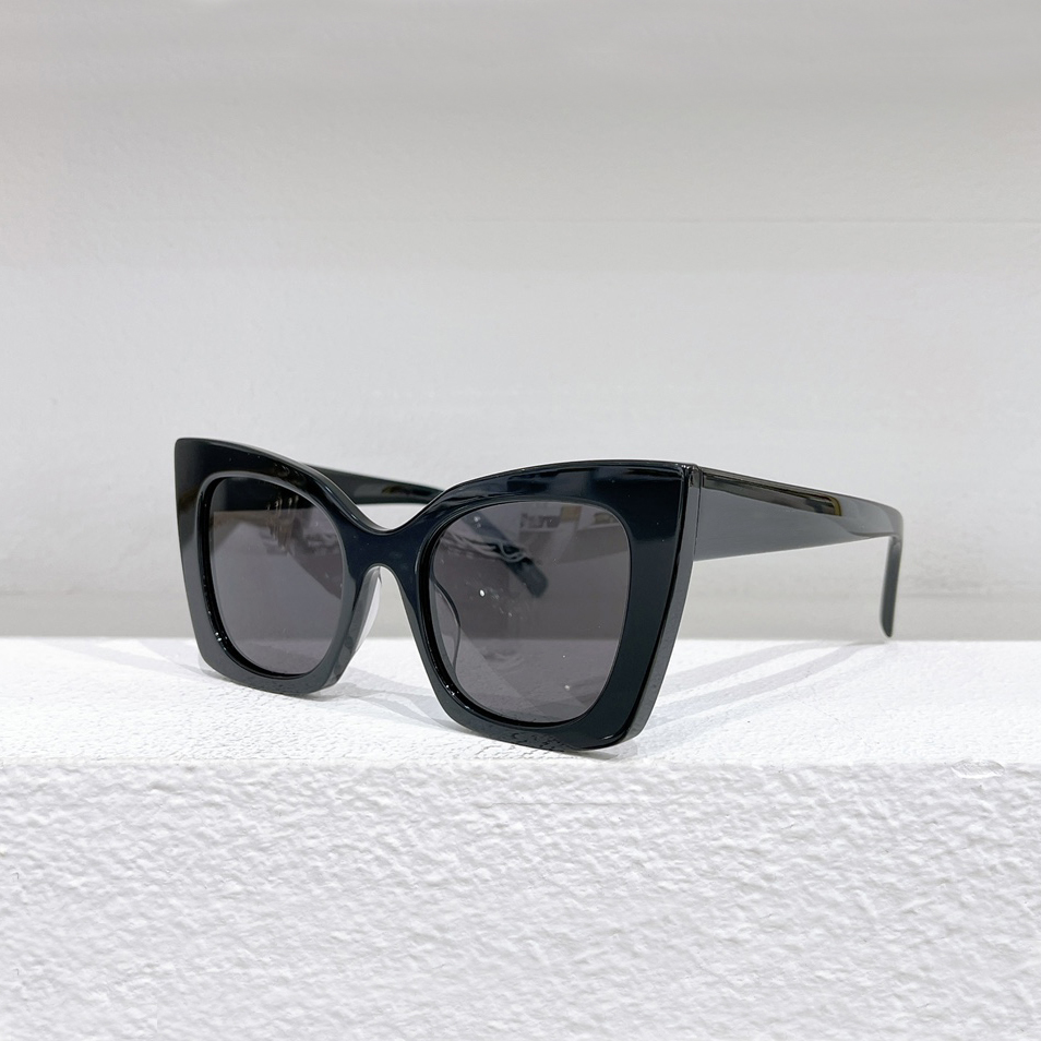 

Black/Black Lenses Cat Eye Sunglasses for Women 552 Oversize Sun Glasses Sonnenbrille gafa de sol Sun Shades UV400 Eyewear with Box