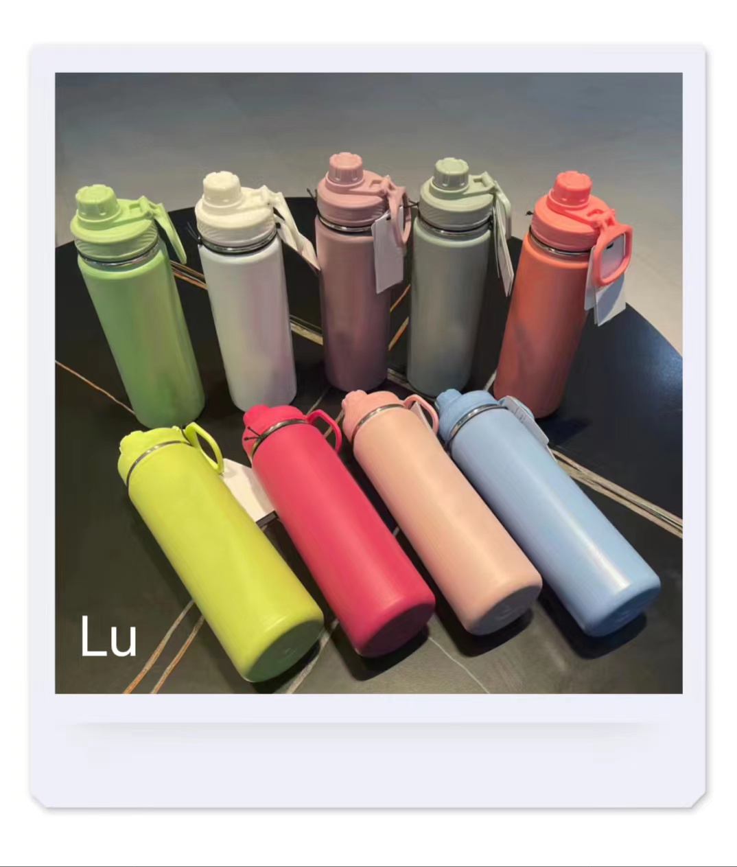 

Lu water bottle sports outdoors weighted hoop new other sporting goods and outdoors back to life large capacity 710ML yoga cold hot insulation cup, Yes logo
