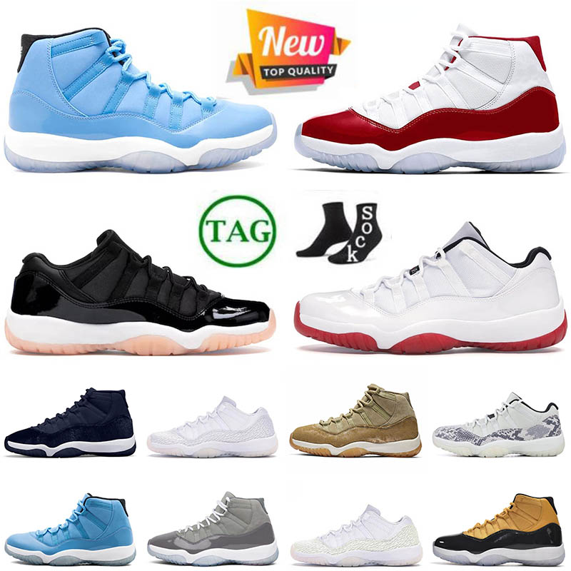 

11s Cherry Mens Sports 11 Basketball Shoes Cool Grey Midnight Navy Offs 25th Anniversary White Red University Blue Platinum Tint Womens Sneakers Trainers, A1 cherry 40-47