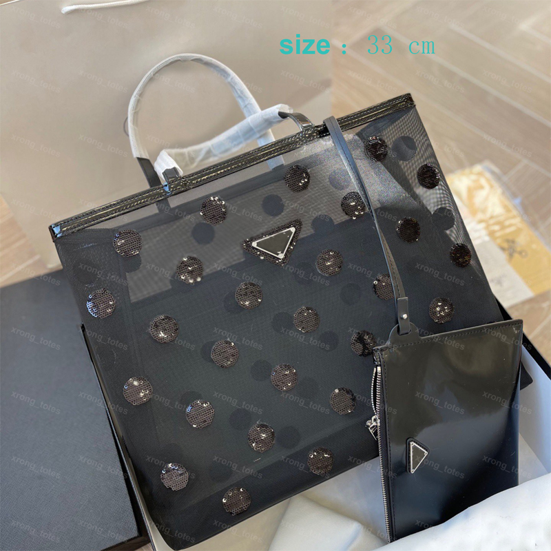 

Balck Mini Tote Polka Dot Bag Women Shoulder Bags Designer Handbag Gauze Totes Designers Big Purse Handbags Luxury Shopper Bag Wallet 2023