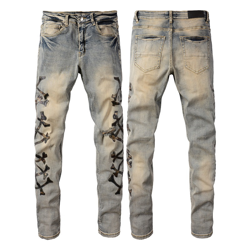 

Fashion Skinny Mens Straight Slim Elastic Jean Casual Biker Male Stretch Denim Trouser Classic Pants 626 Size -40 Kqz5, 886