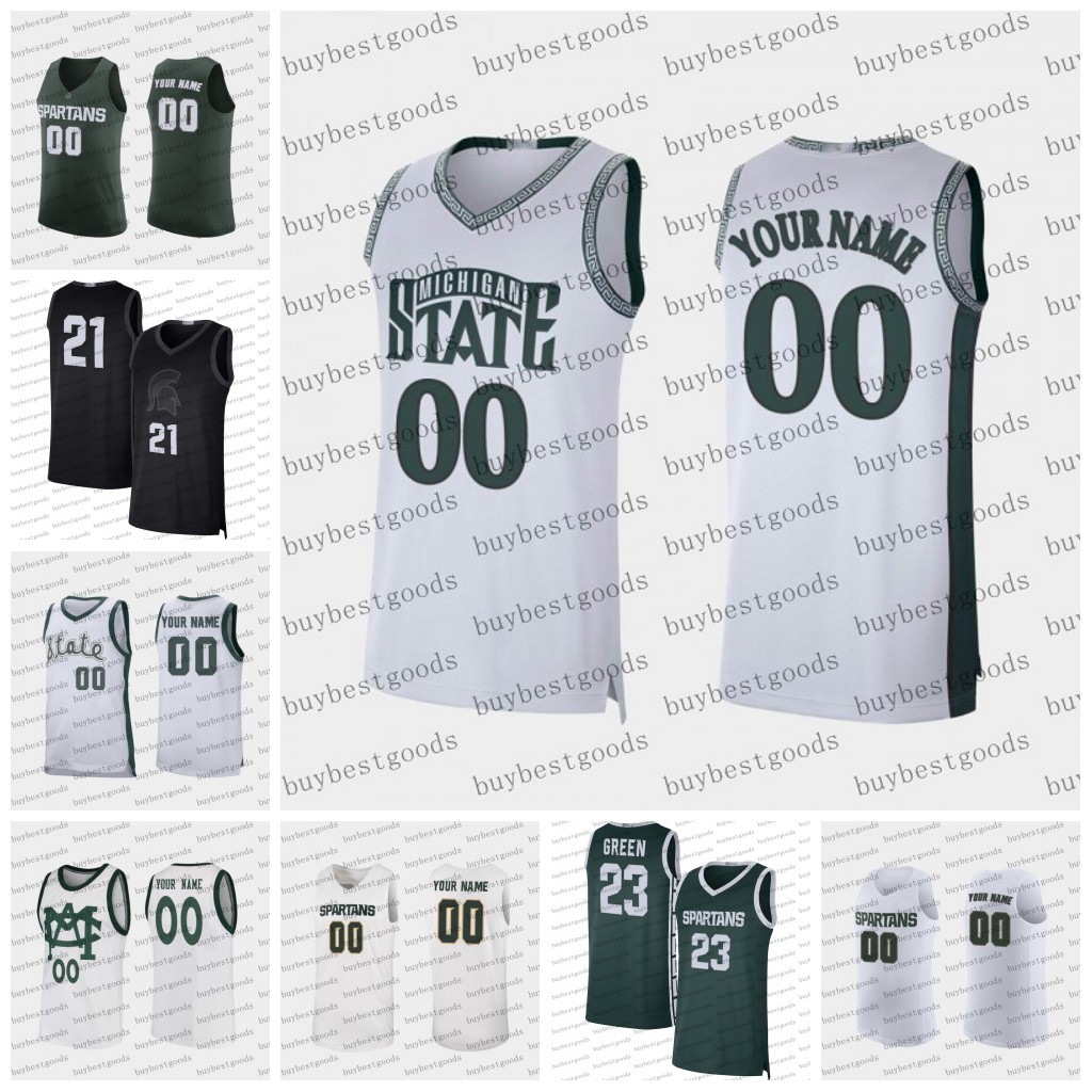 

Michigan State Spartans Basketball Jersey Joey Hauser Mady Sissoko Tyson Walker Pierre Brooks II Malik Hall Steven Izzo A. J. Hoggard Michigan State Jerseys