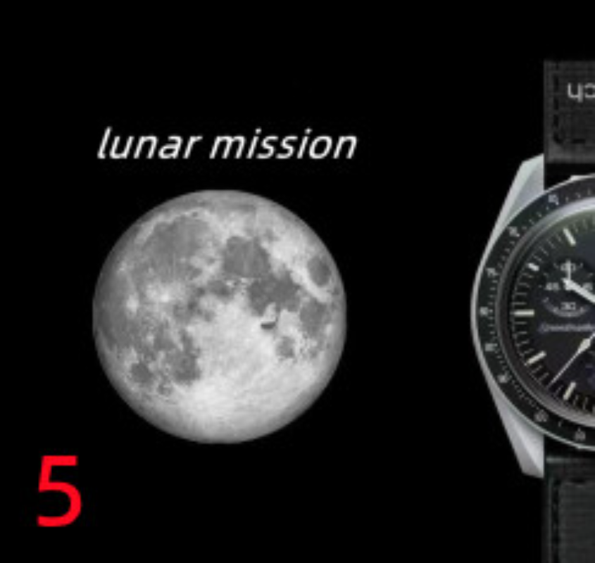 

om12 Bioceramic Planet Moon Mens Watches Full Function Quarz Chronograph Watch Mission To Mercury 42mm Nylon Luxury Watch Limited Edition Master Wristwatches