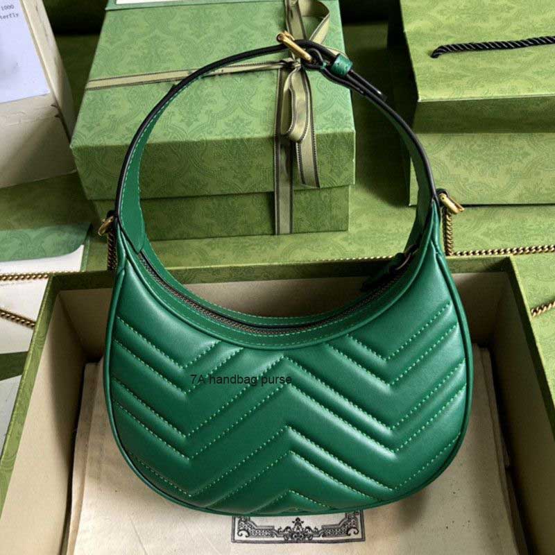 

Designer Bags 7A Fashion Chain Crescent tote Bag Designers Womans Messenger Underarm Cross body Bag 699514 Classic Womens handBag Wave Pattern Luxury Dumpling, Red