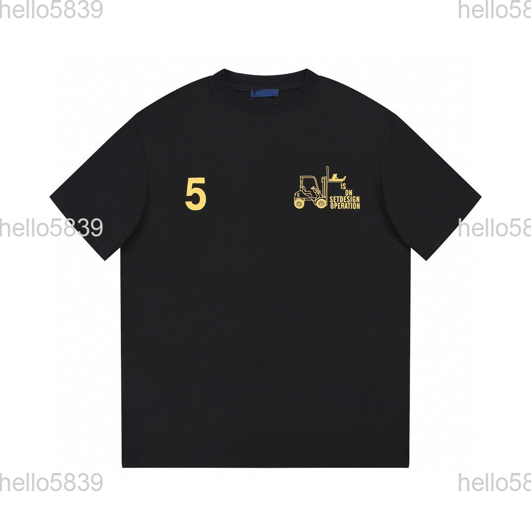 

2023 Tees Mens Designers T Shirt Man Womens tshirts With Letters Print Short Sleeves Summer Shirts Men Loose Tees Asian size -XXXL 466, Black
