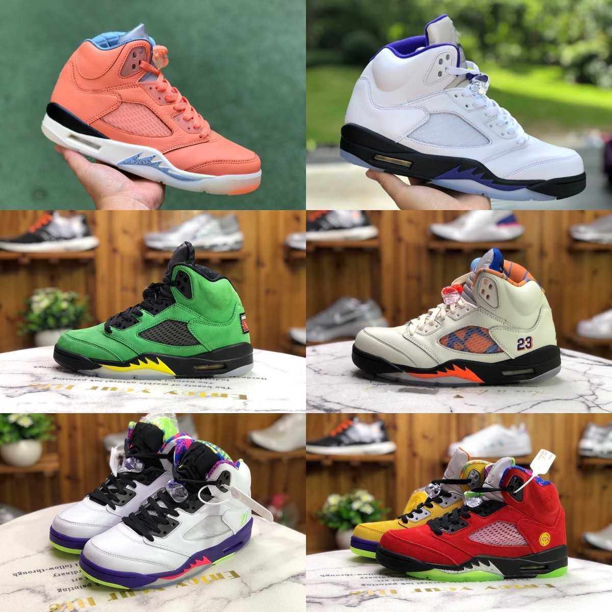 

2023 New Pattern Basketball Shoes Racing Crimson Jumpman 5 5S Casual Shoes Basketball Men's Sports Shoes High Quality Bull Oreo Mandarin Duck White Blue Purple Grape, Shua