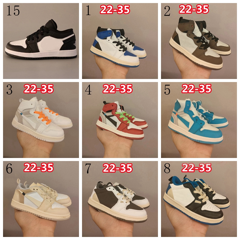

Infants 1s 2023 Kids Basketball Shoes Kid Shoes Game Royal Scotts Obsidian Chicago Bred Sneakers Mid Multi-Color boys grils Tie-Dye Baby unisex Shoe Size 22-35, #1