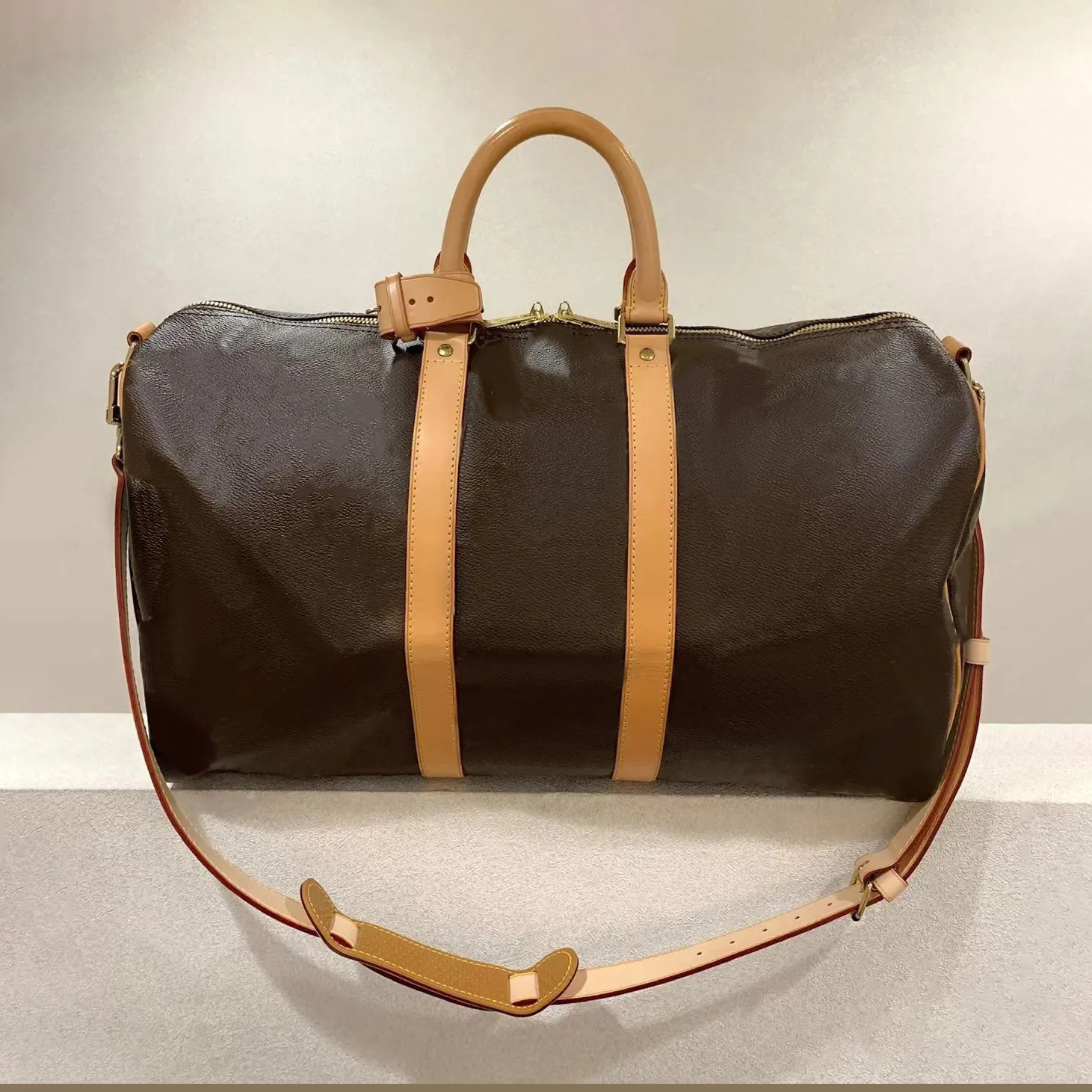 

luxury Genuine Leather travel duffle Duffel Bags totes Luxurys Designer Printed pattern fashion Crossbody Shoulder handbag men hobo bag Women's Clutch Handbags, Damier azur
