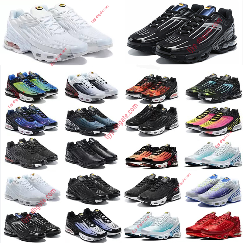 

2023 Tn Plus 3 Mens Running Shoes Chaussures Trainers Classic Triple White Black Crater Laser Blue Ghost Green Aqua Obsidian Oreo Women Outdoor Trainer Sneakers 36-45, 21