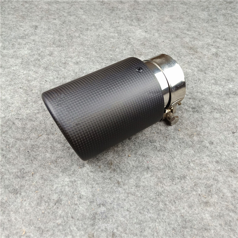 1 pièces multi-entrée 51 54 57 60mm à sortie 76mm tuyaux d'échappement en carbone Akrapovic universel silencieux tuyau d'extrémité