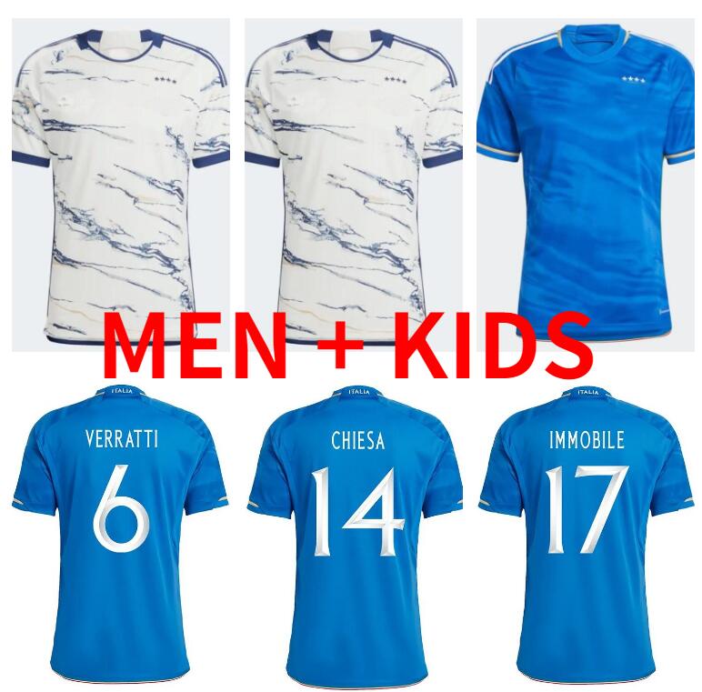 

2023 BONUCCI ITALYS soccer Jerseys 2024 23 24 italia JORGINHO INSIGNE VERRATTI men kids kit CHIESA BARELLA finals CHIELLINI Pellegrini Immobile FOOTBALL SHIRTS, Kids size