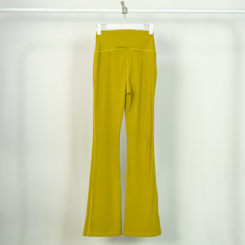 

LU-LABAKU Bell-bottoms Womens Yoga Outfit Running Slim Pants Exercise Adult High Waist Fitness Wear Girls Elastic Skinny Pants Sportswear, Black