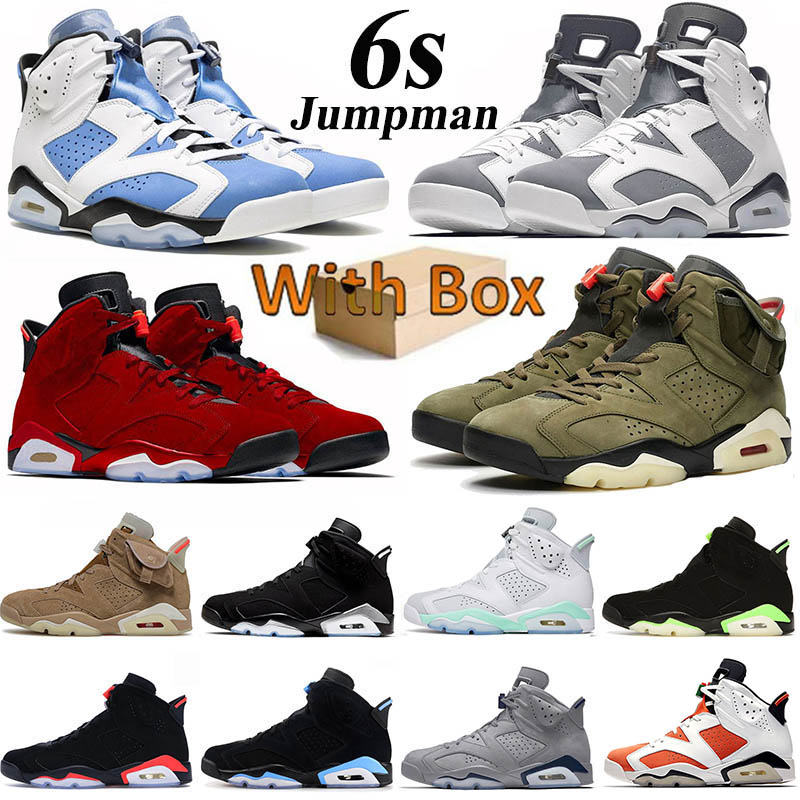 

Jumpman 6 6s Basketball Shoes Mens Womens Sports Cool Grey Georgetown Washed Denim British Khaki Metallic Silver Toro UNC Outdoor Sneakers Jogging Sports Trainers, D29 40-47 alternate hare