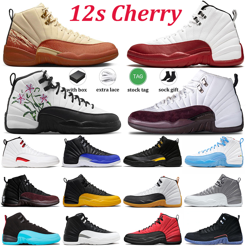 

Cherry 12s Floral mens basketball shoes Jordens Stealth 12 Retro Hyper Royal Playoffs Gym Red A Ma Maniere Black Taxi 25 Years in China Sports Trainers Sneaker With Box, Item (28)