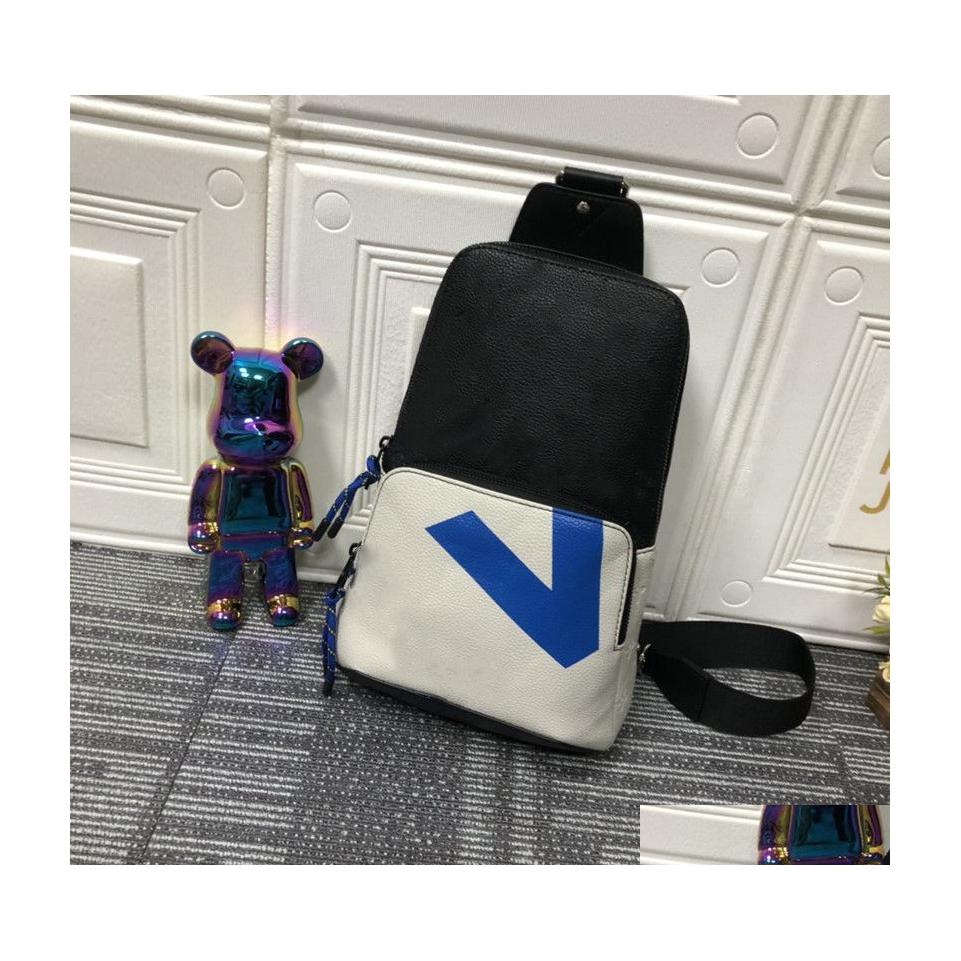 

Cross Body Avenue Sling Bag M59926 Mens Luxurys Designers Shoder Bags Monograms Embossed Taurillon Leather Trend Chest Backpack With Dhxzh, 1#