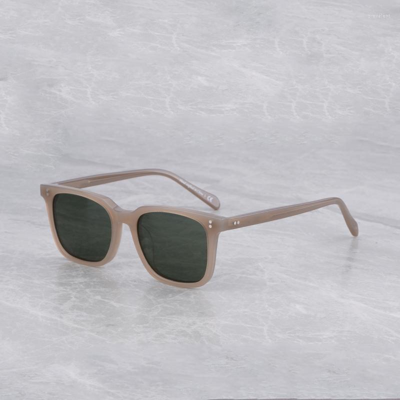 

Sunglasses Acetate Retro Designer Square Black Men Fashion Classical Eyeglasses Women Handmade Vintage Eyewear With Case