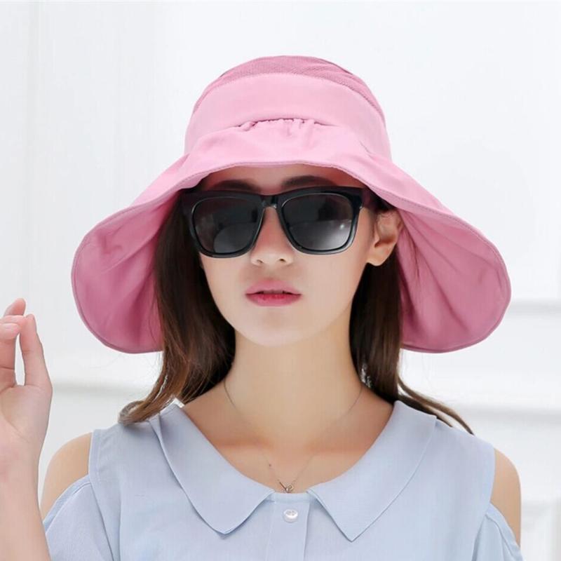 

Wide Brim Hats Female Solid Color Sun Hat Lady Summer Beach Fisherman Women Fashion Cotton And Linen Plain Bucket Cap, Beige