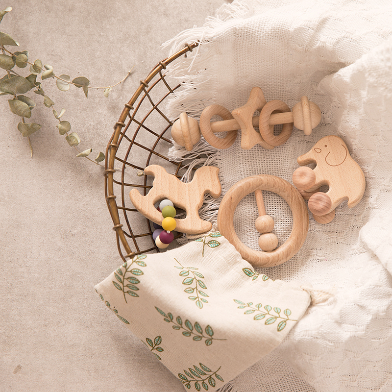 

Soothers Teethers 4PcsSet Beech Wood Cartoon Rabbit Trojan Horse Cloud Wooden Teething Rodent Tiny Rod Toy For Nursing Baby Toys Children Goods 230202