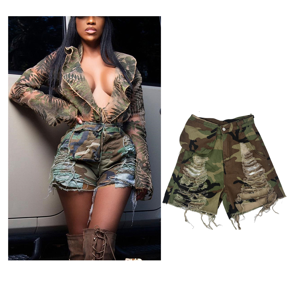 

Women' Shorts Arrival High Quality Summer Fashion Casual Camouflage Camo Trousers Women Cargo Pocket Half Pants For Ladies 230202