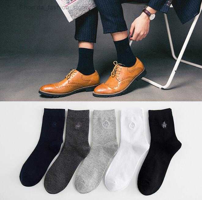 

Pure Cotton Socks Spring Breathable Sweat-absorbent Gentleman Style Sports High Quality Men's 10pcs= 5 Pairs 9SNC, Multi