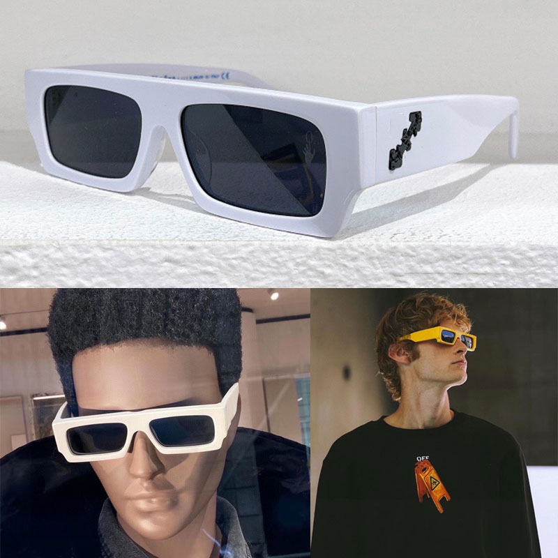 

Square Sunglasses Designer OFF Sunglasses ff OW40008U Mens womens Fashion Classic Square Plate One-piece Frame OW4008 57-16-145 Outdoor Street Shooting OW40008