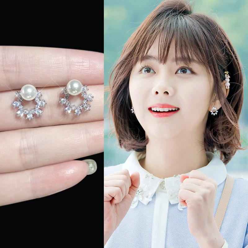 

Stud Earrings LByzHan Earring Sell Trendy Super Shiny Zircon Snowflake 925 Sterling Silver For Women Wholesale Jewelry