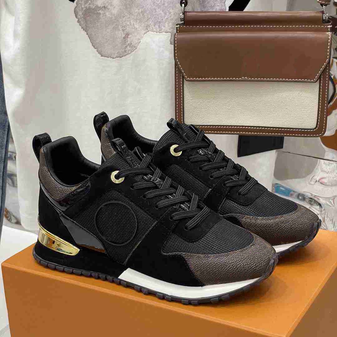 

Designer Run Away Running Shoes Fashion Sneakers Louiseity Womens Luxury Sports Shoe Chaussures Casual Trainers Classic Viutonity Sneaker Woman fgddg, Black