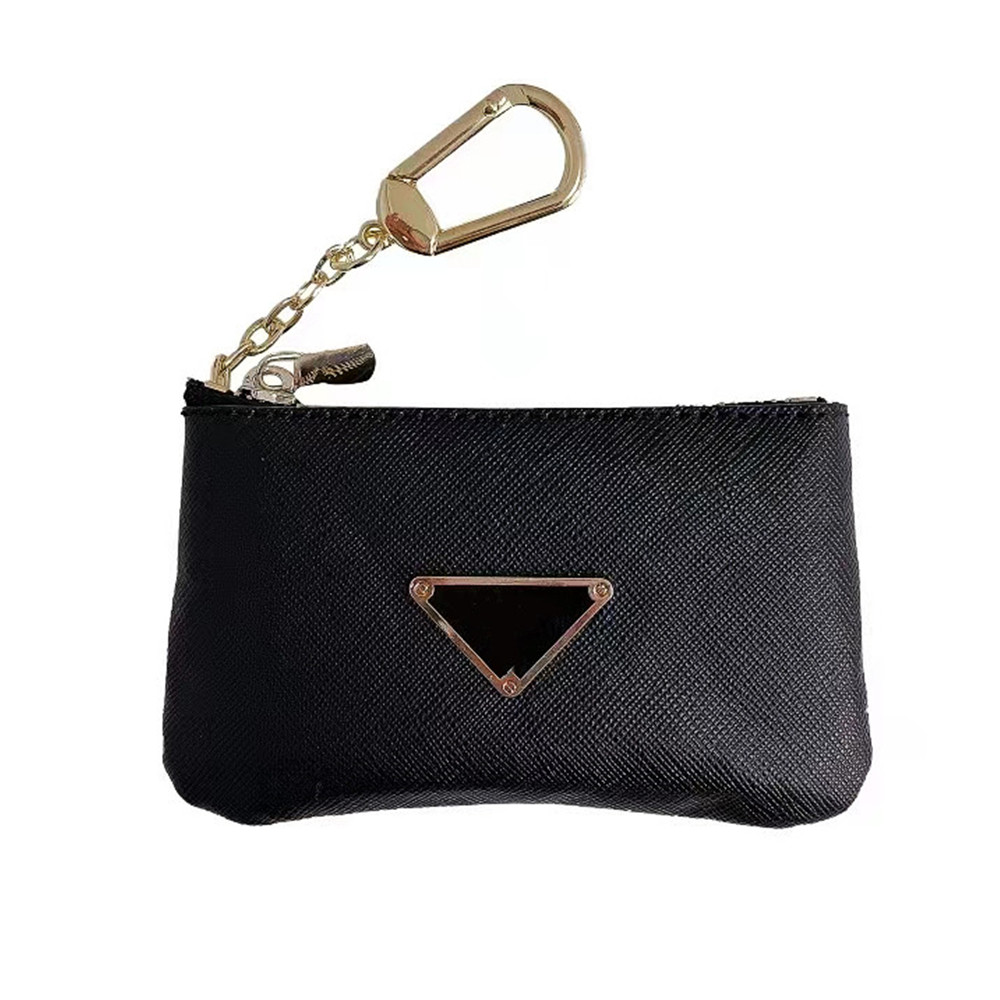 

Unisex Womens Men Designer Keychain Key Bag Fashion Leather Purse Keyrings Brand Coin Pouch Mini Wallets Coin Credit Card Holde