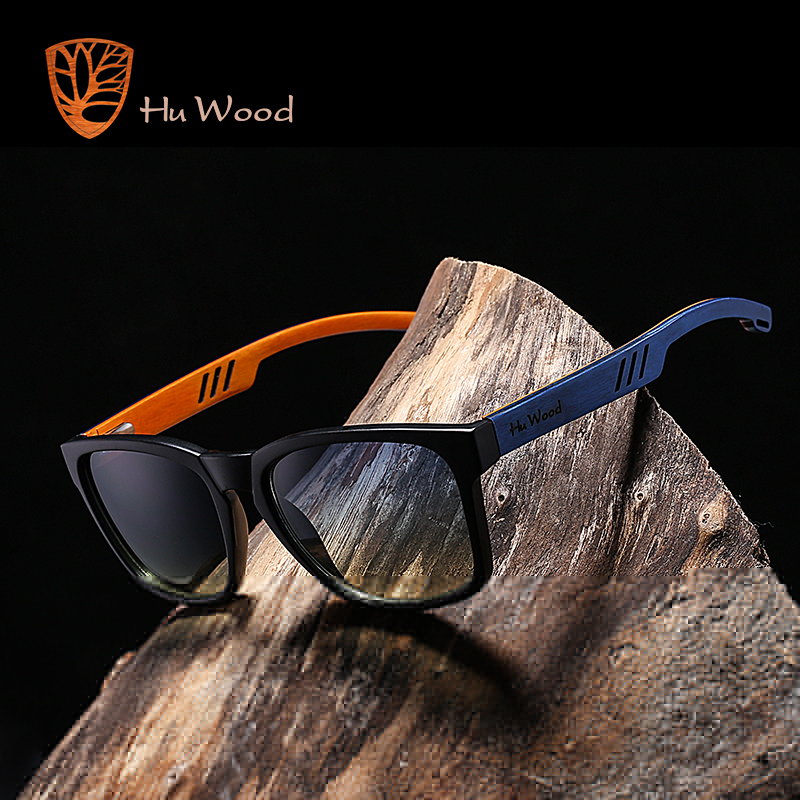 

Sunglasses HU WOOD Brand Design Polarized Sunglass Skateboard Wood For Men Women Lenses Driving gafas de sol mujer GR8011 230202