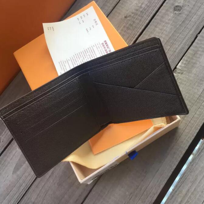 

Holders Designers Paris plaid style High-end Mens Wallet Credit Card Holder Purse Men Wallets billfold Purses With box, Black flower