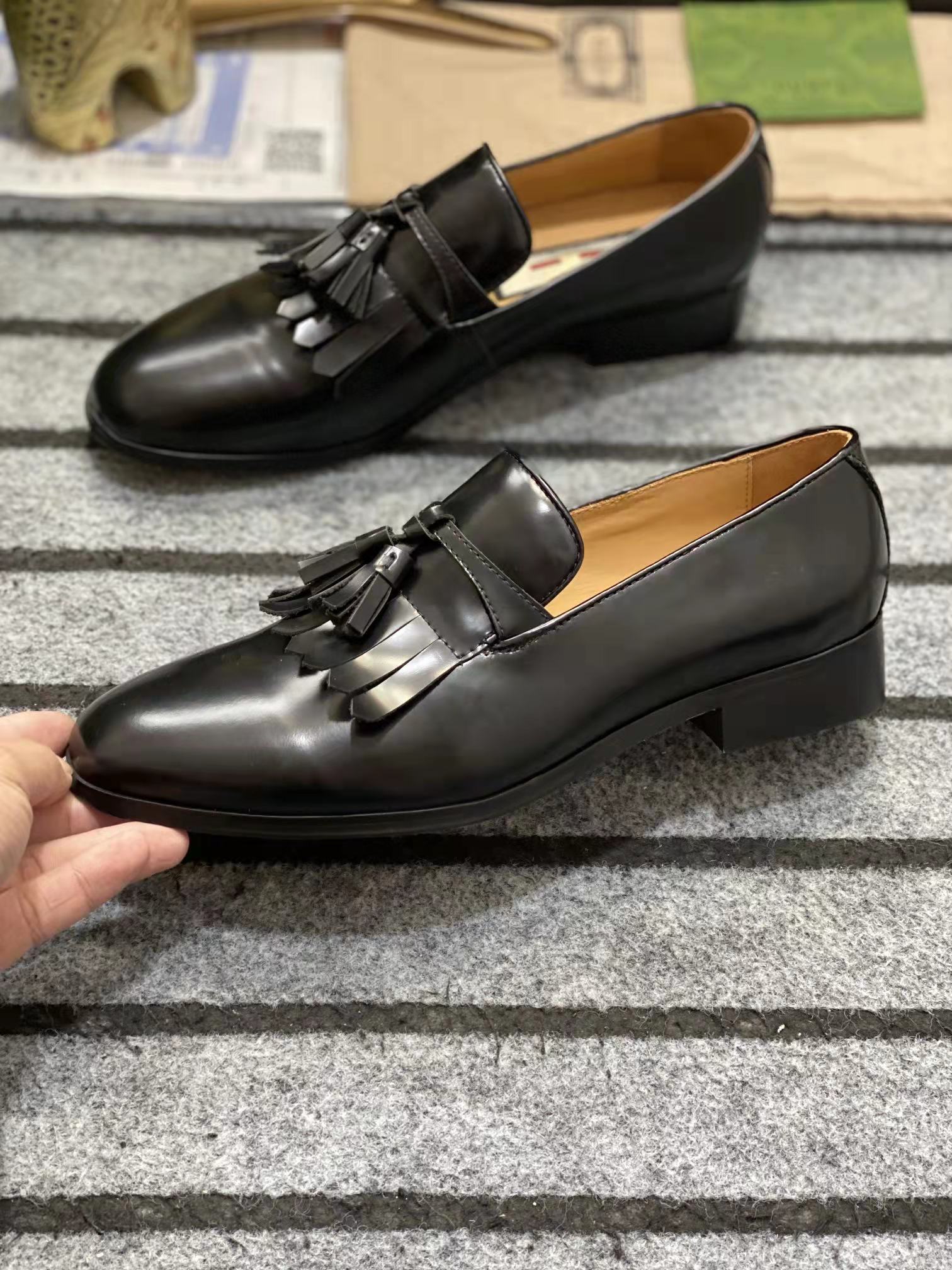 

23SS Luxury Gentleman Business Party Wedding Dress Shoes Greggo Orlato Flat,Fashion Office Oxfords Outdoor Men Casual Walking EU38-45