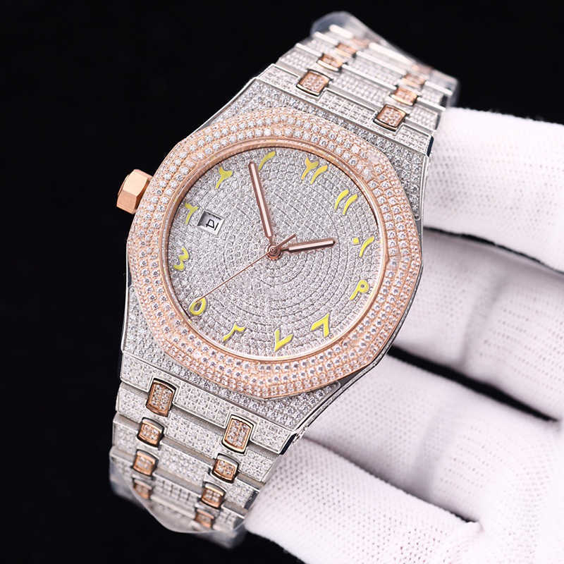 

2023Wristwatches Diamond Mens Watch Automatic Mechanical Watch 41MM Men Classic WristWatch Life Waterproof Sapphire Stainls Steel WristWatch Montre De LuxeJS0U, Customize