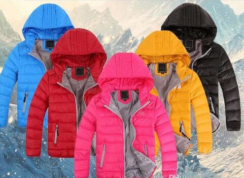 

Children's Outerwear Boy and Girl Winter Warm Hooded Coat kids Cotton-Padded Down Jacket Kids Jackets 3-12 Years, Pink