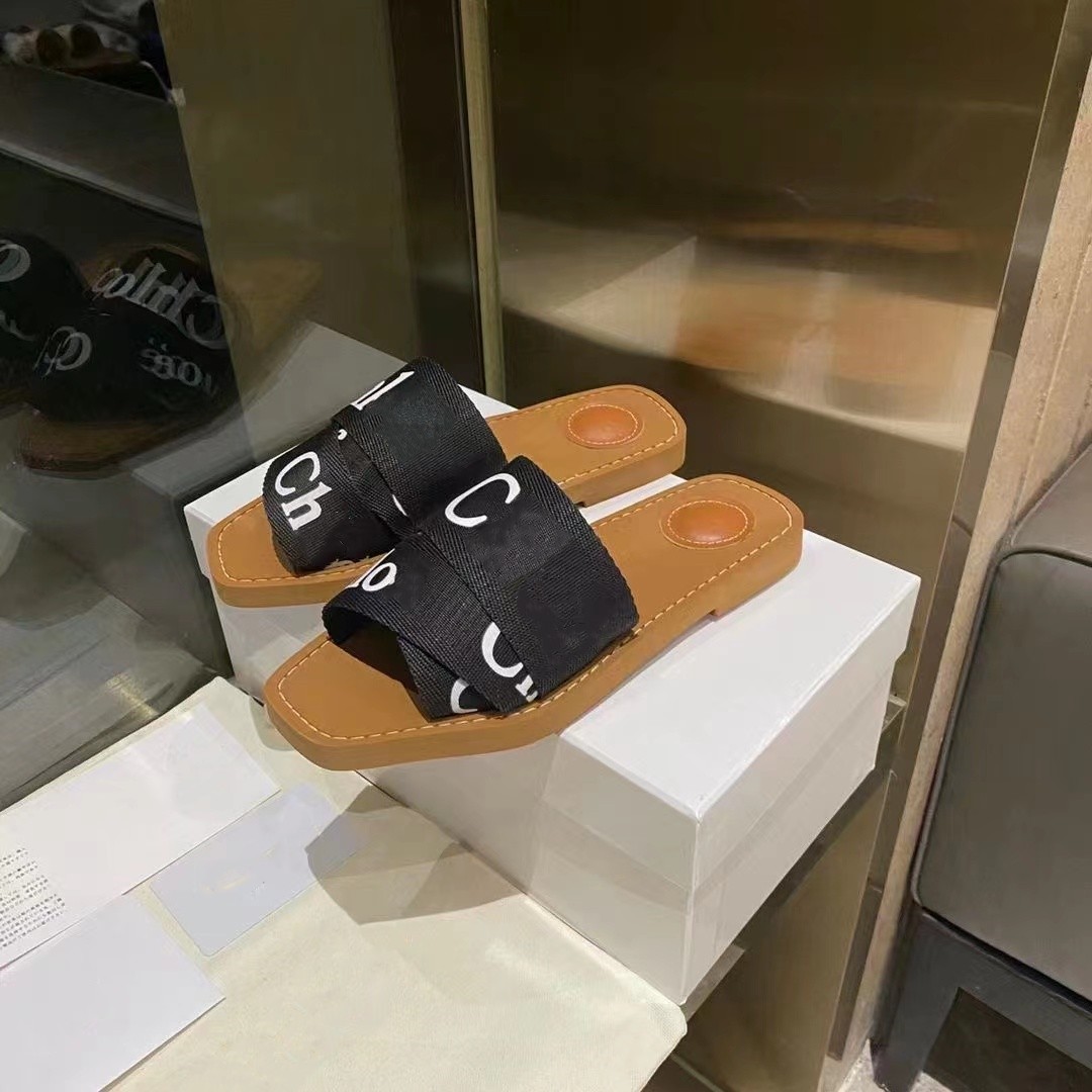 

Women's shoes fashion rubber anti-slip outsole 3D numerical control waterproof printing logo wool cross woven Roman slippers