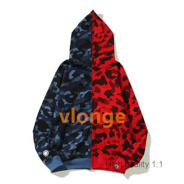 

Mens Hoodies Black Hoodie Jackets Women Sportswear Sweatshirt Multiple Color Embroidery Thick Zipper Streetwear Christmas Camouflage PFJU 1, 549-red blue
