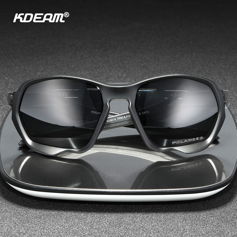 

Sunglasses KDEAM Impeccable Matched Shape Mens Polarized Biking Sun Glasses TR90 Material Ergonomic Design Temples 230202