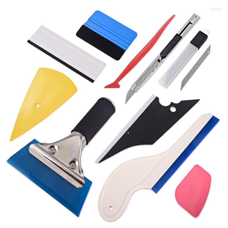 

Car Wash Solutions Window Tint Tool Kit Vinyl Wrap Stickers Set Auto Accessories Carbon Foil Tinting Squeegee Film Cutter Knife