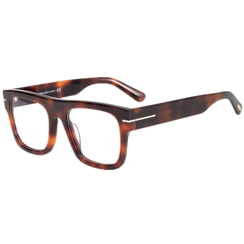 

High-quality Retro-Vintage Big Square Glasses Frame Unisex Imported Concise Plank Fullrim 53-20-145mm for Prescription Goggles fullset design case