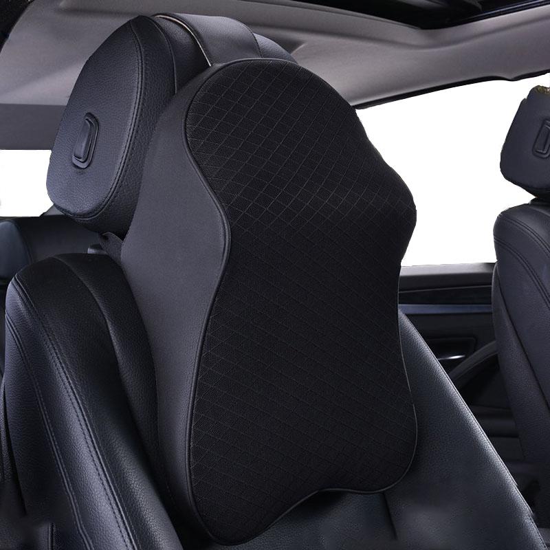 

Seat Cushions Car Headrest Travel Pillow Neck Cushion 3D Memory Foam Breathable Auto Support Holder Styling