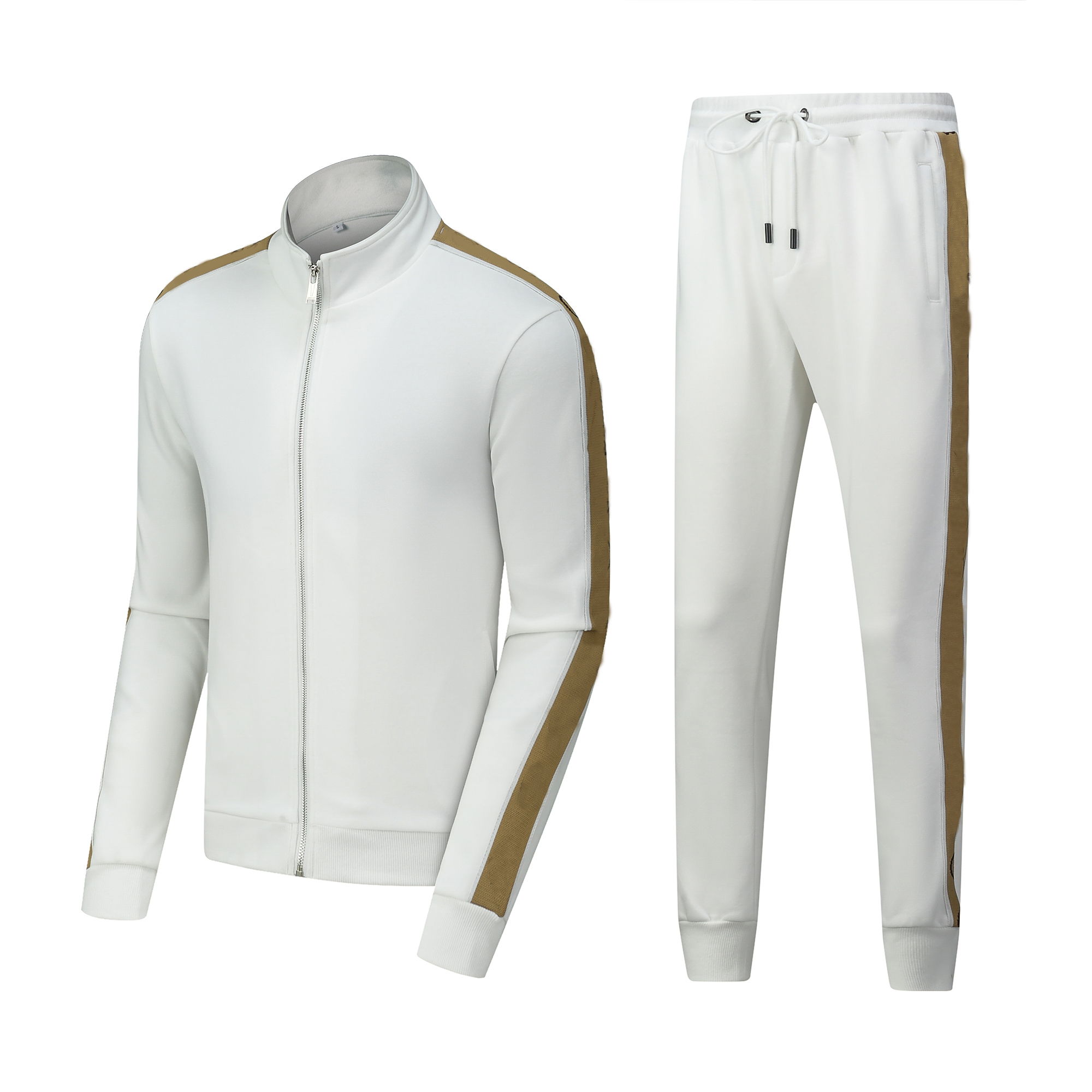 

2023 mens women designers tracksuits Hooded Side webbing stripe Jacquard fabric Streetwear Windbreaker fashion tracksuit men designer