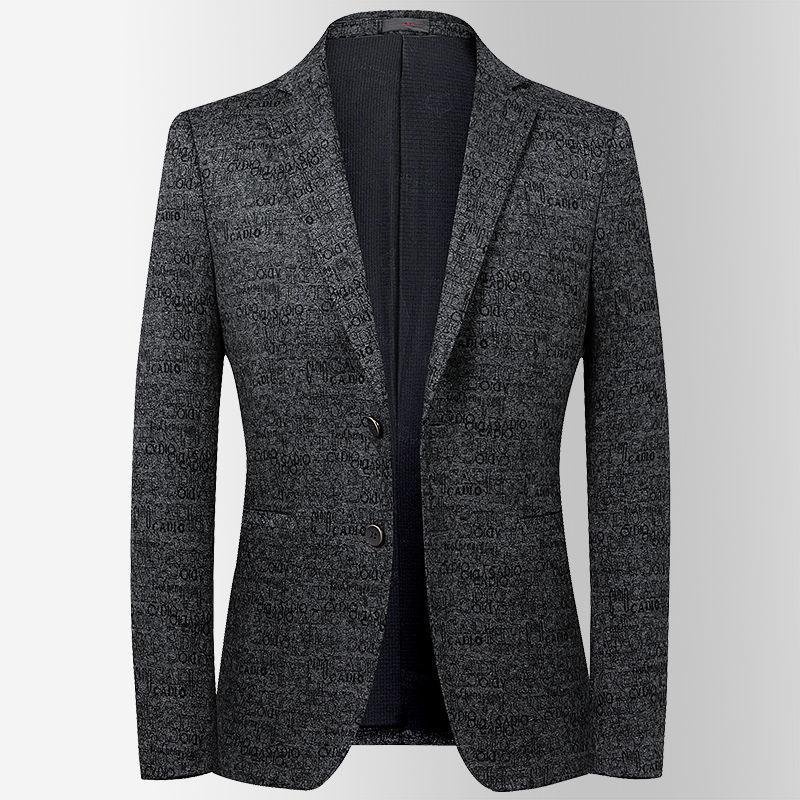 

Men's Suits & Blazers 2023 Autumn Winter Mens Solid Blazer Coats Male Long Sleeve Wool Suit Jackets Men Smart Casual Two Buttons Outwear O54, Dark grey