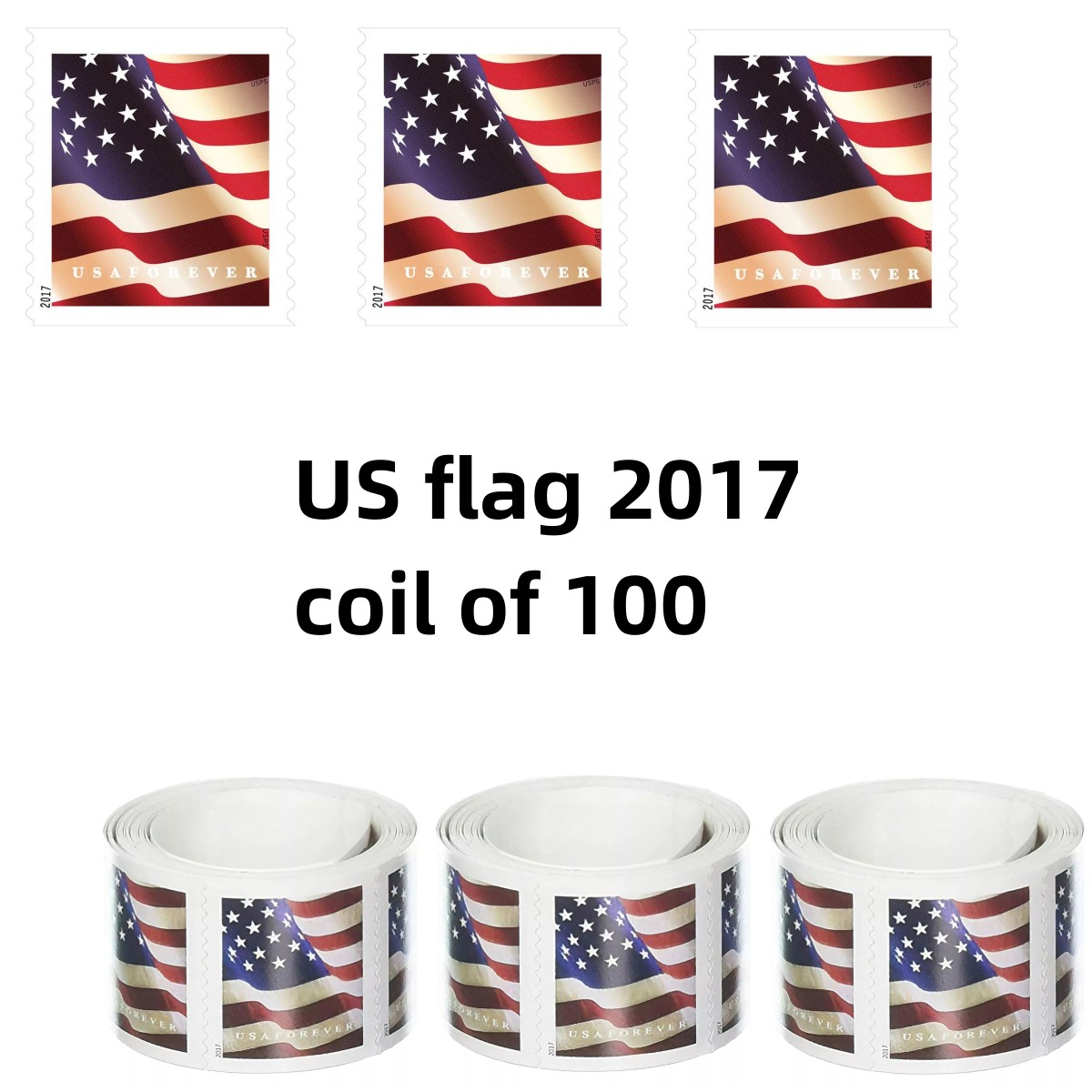 

US christmas Flag roll Stamp For Envelopes Letters Postcard Office Cards Mail Supplies Anniversary Birthdays