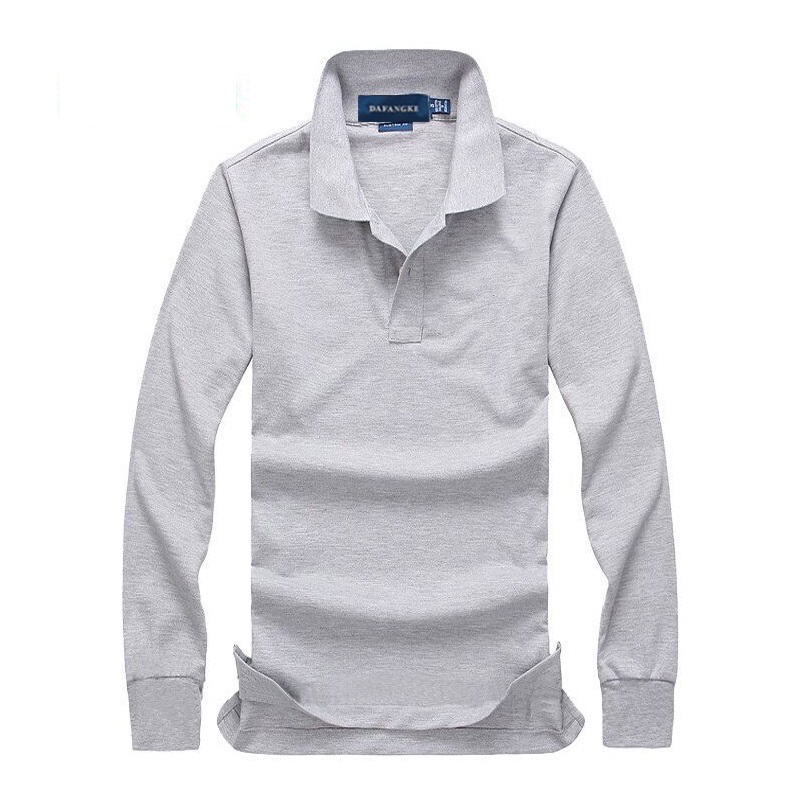 

2023 Poloshirt Solid Shirt Men Luxury Shirts small horse Long Sleeve Men's Basic Top Cotton Polos For Boys Brand Designer Polo Homme, White