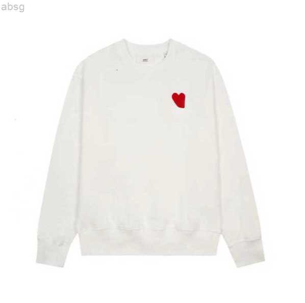 

Hoodie Male and Female Designers Amis Paris Hooded Highs Quality Sweater Embroidered Red Love Winter Round Neck Jumper Couple Sweatshirts 6f