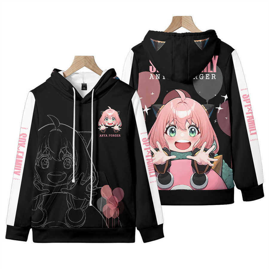 

Women's Hoodies Sweatshirts Japan Anime Spy X Family Anya Forger Cosplay 3D Teens Boys Girls Cartoon Harajuku Hoodie Y2302, 3dwy-11