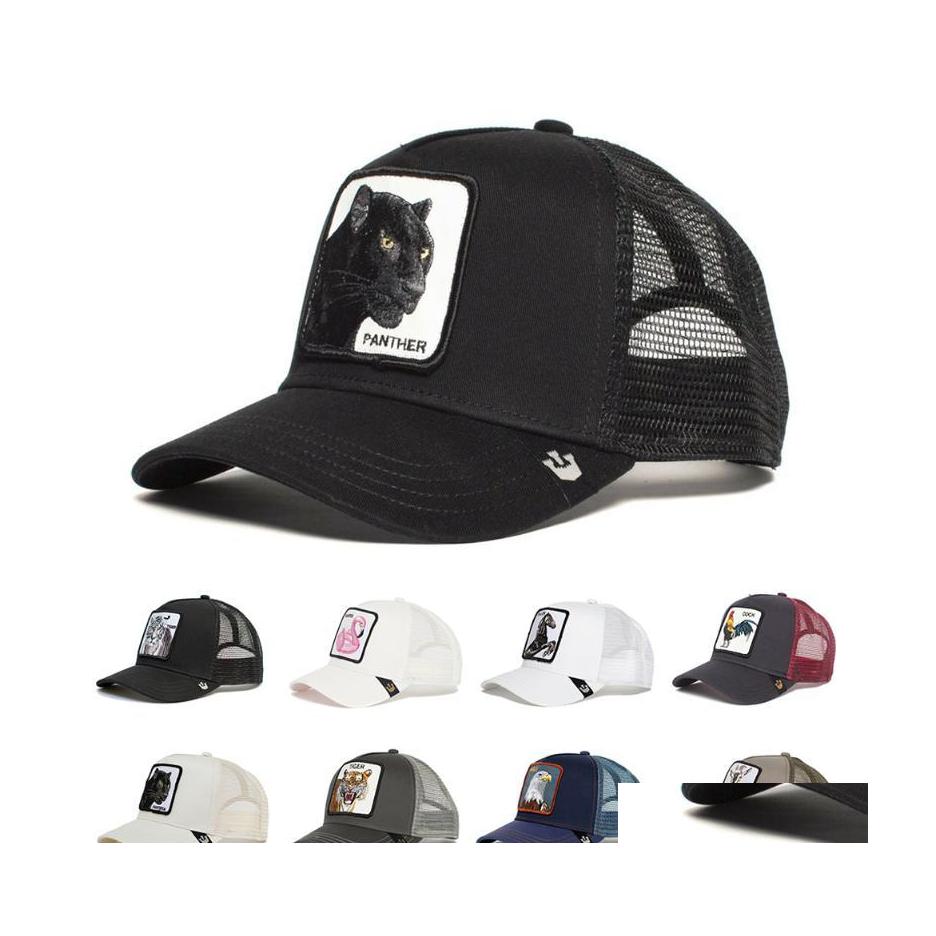 

Ball Caps Animal Shape Embroidered Baseball Cap Fashion Brand Hat Breathable Men Women Summer Mesh Capsball Drop Delivery Accessorie Dhvxj, Lion grey