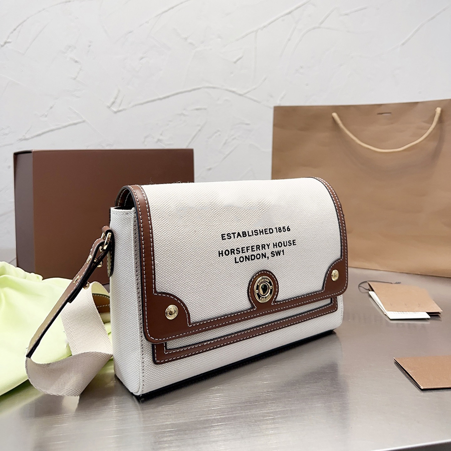 

Womens Fashion Shoulder Bags Stylish Leather Messenger Bag Designer Women Classic Print Flax Wear-resisting Crossbody Bag Elegant Purses, Brown