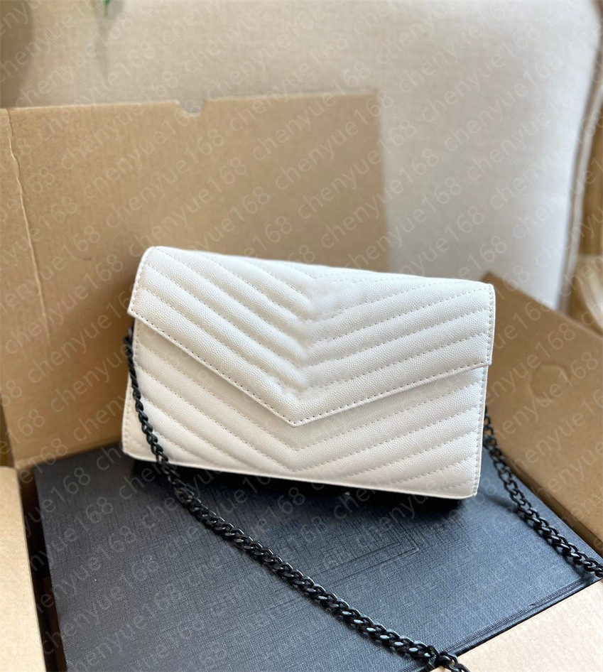 

wallets designers woman black chain bag shoulder bags designers woman classic flap the tote bag leather 23cm high quality woc luxury card holder caviar bags satchel, Red