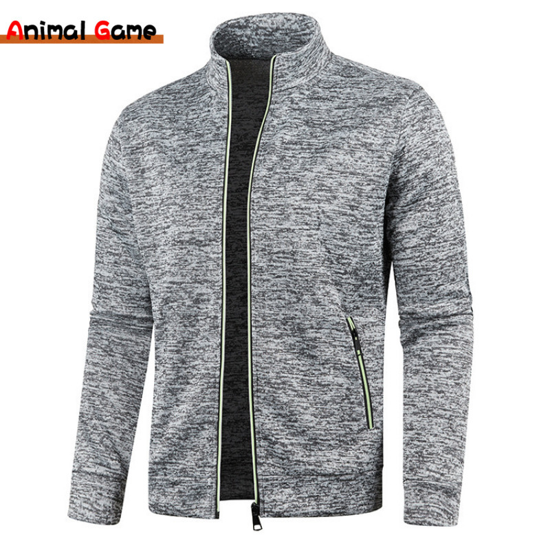 

Men' Hoodies Sweatshirts No Sweatshirt Zipper Stand Collar Pullover Men Man Sweater Clothing 4XL 230202, Coffee